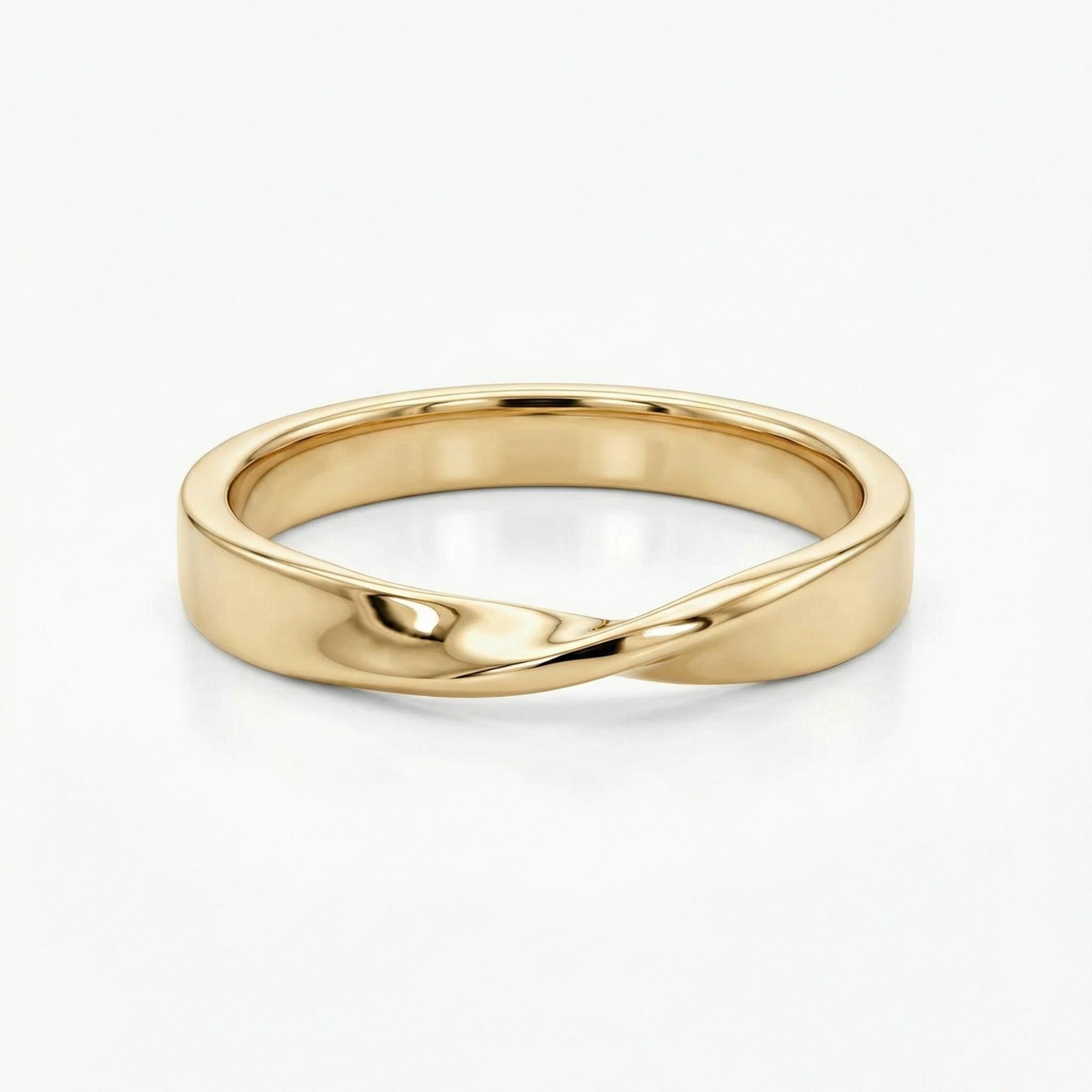 Mobius Ring 14k Gold, His and Hers Matching Band - Melt'm Jewelry