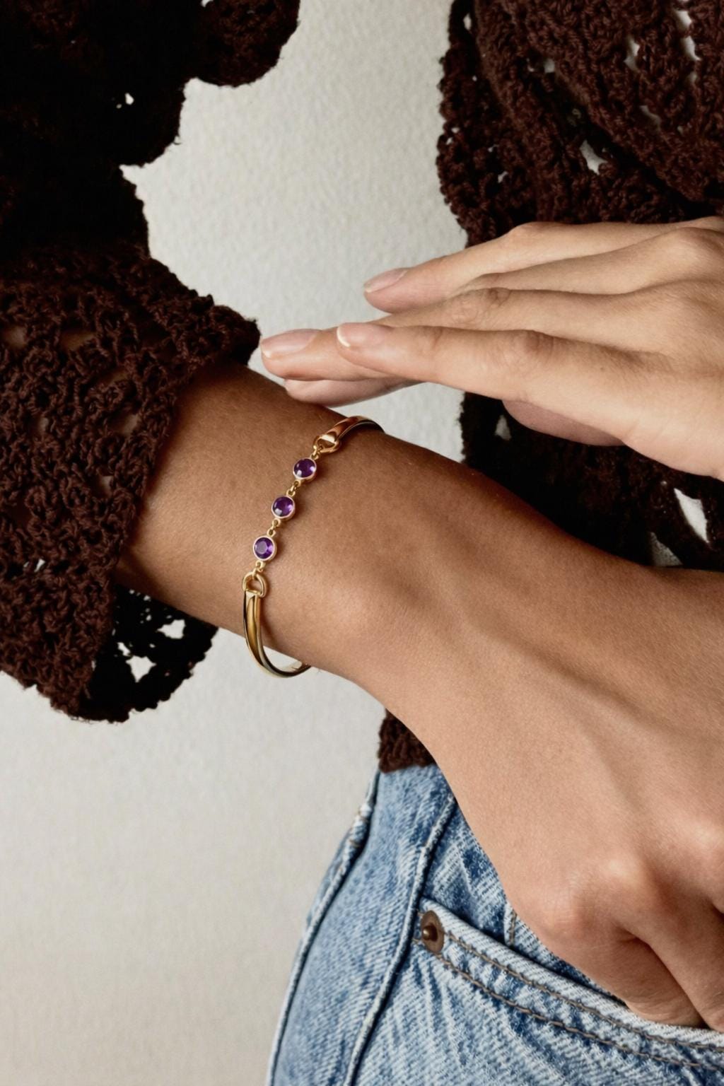 Three Birthstone Bracelet 14k Gold Filled - Melt'm Jewelry