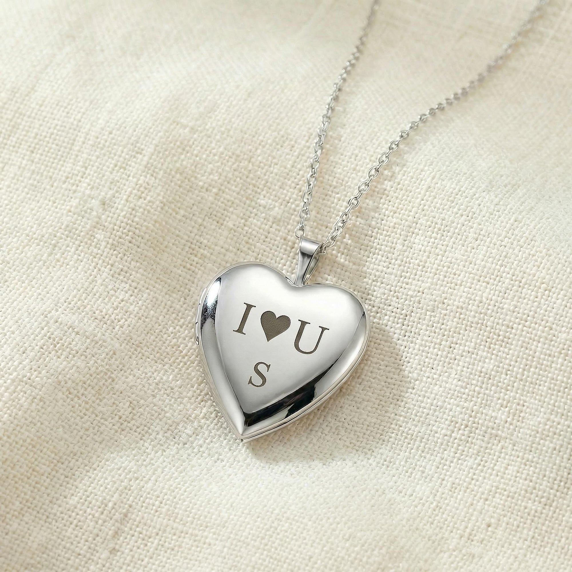Heart Photo Locket Necklace Sterling Silver, Memorial Jewelry, Pet Memory Locket - Melt'm Jewelry