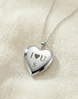 Heart Photo Locket Necklace Sterling Silver, Memorial Jewelry, Pet Memory Locket - Melt'm Jewelry