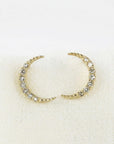 Diamond Sailor Moon Earrings in 14k Gold - Melt'm Jewelry