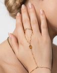 Gold Hand Chain Bracelet