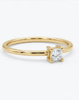Dainty Princess Cut Diamond Stacking Ring