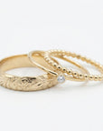 Art Nouveau Romantic Floral Wedding Band Ring Art Nouveau Romantic - Melt'm Jewelry