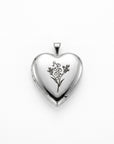 Heart Photo Locket Necklace Sterling Silver, Memorial Jewelry, Pet Memory Locket - Melt'm Jewelry