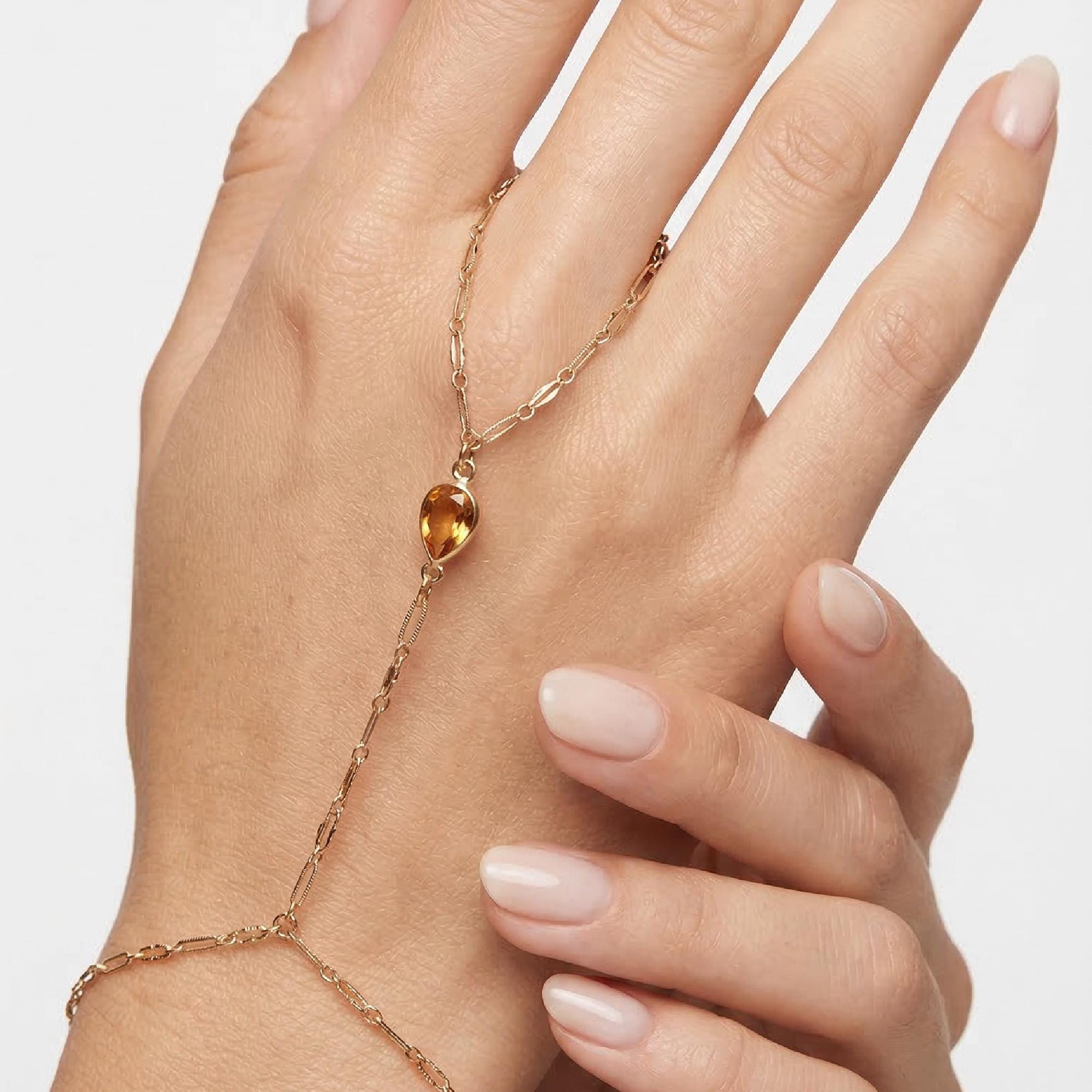 Gold Hand Chain Bracelet - Melt'm Jewelry