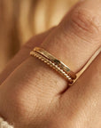 14k Solid Gold Twist Ring