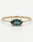 14k Gold East West Alexandrite Ring - Melt'm Jewelry