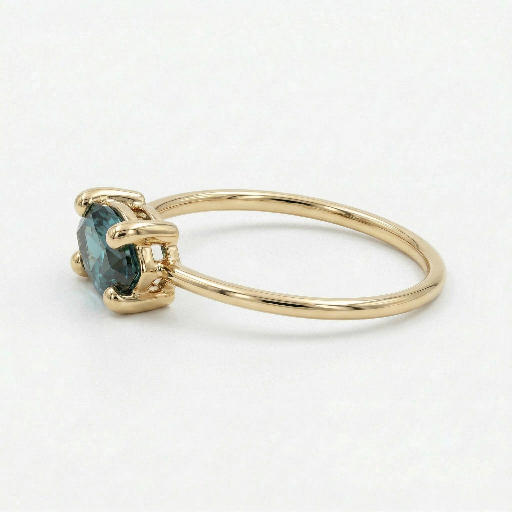 14k Gold East West Alexandrite Ring - Melt'm Jewelry
