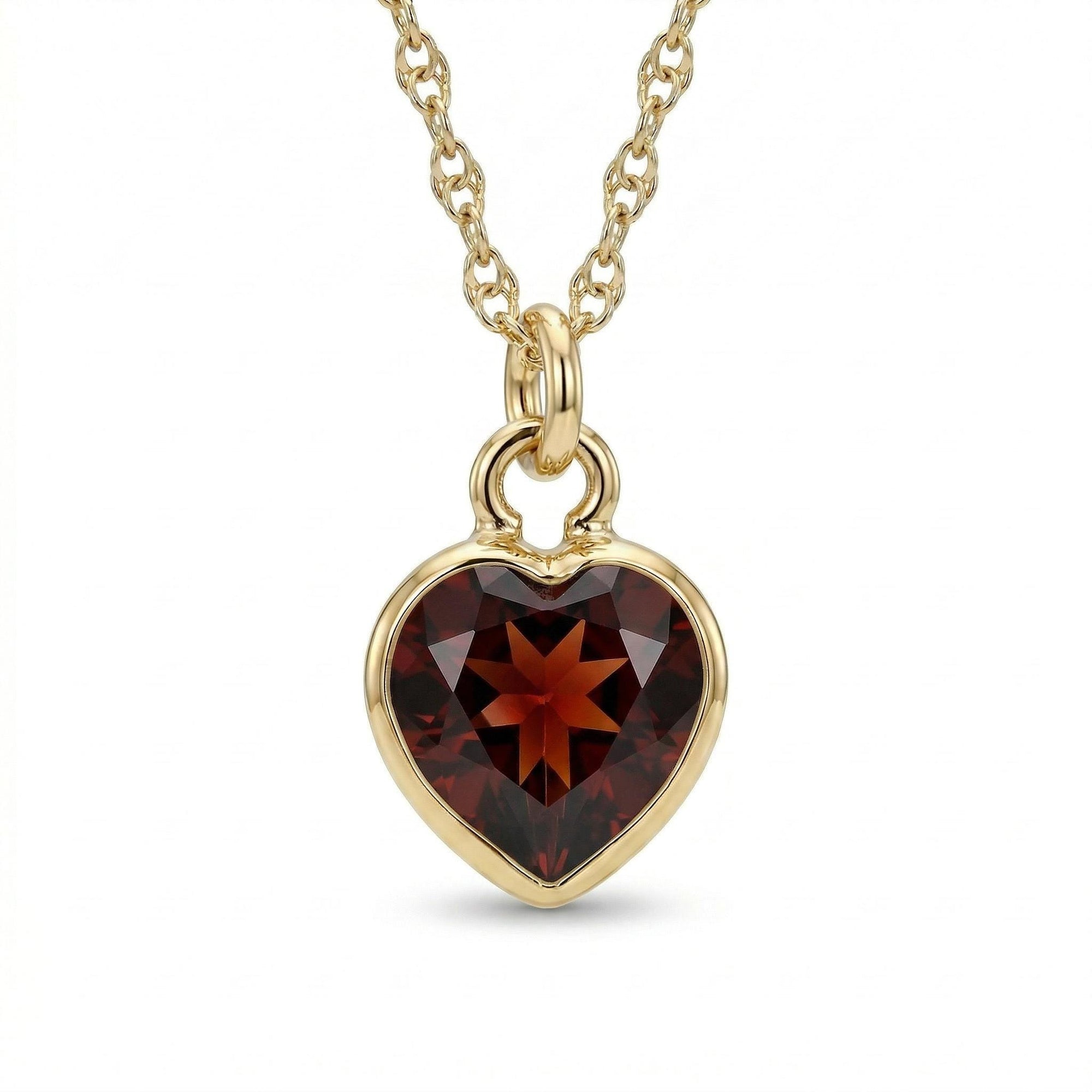Heart White Topaz Charm or Necklace 14k Solid Gold - Melt'm Jewelry