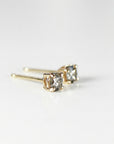 Grey Diamond Earrings 14k Gold