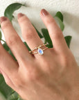 pear moonstone ring in 14k gold, glowing June birthstone ring, handmade engagement or promise ring for women