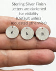 Custom Initial Necklace Gold Filled – Hand Stamped Hammered Coin Necklace, Personalized Mother Gift, Bridesmaid Jewelry