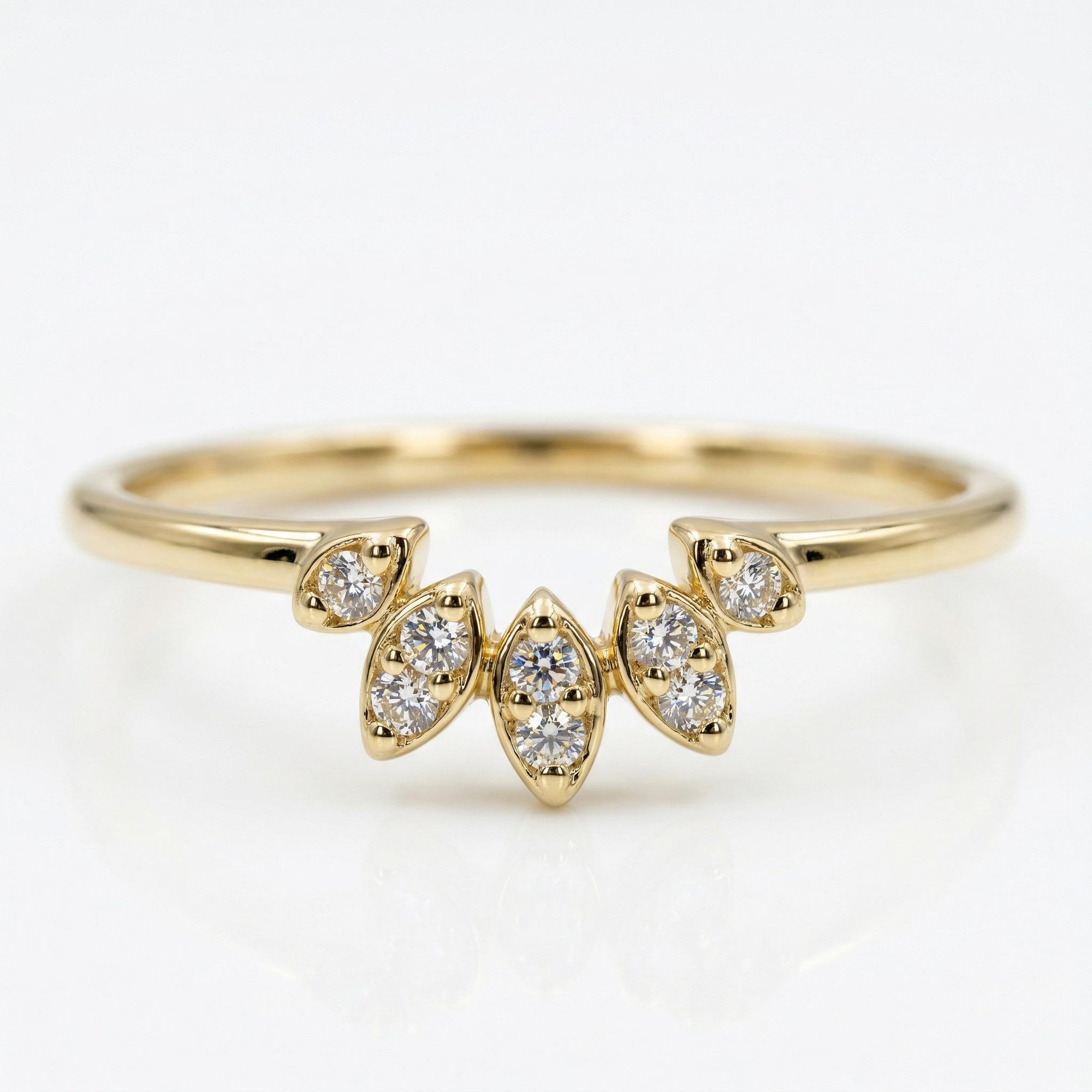 Diamond Curve Band Ring