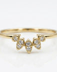Diamond Curve Band Ring