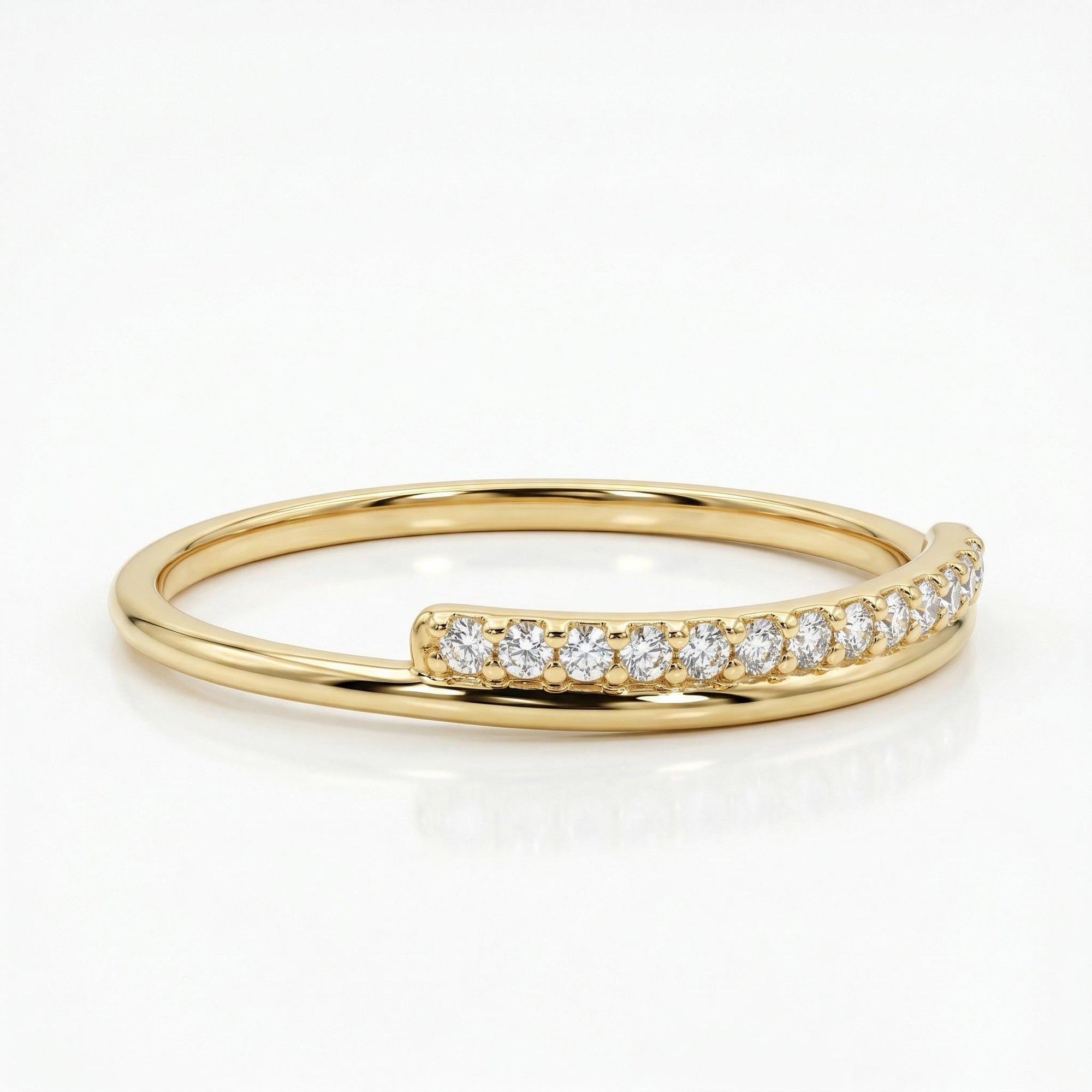 Diamond Wedding Band 14k Gold - Melt'm Jewelry