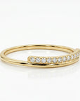 Diamond Wedding Band 14k Gold