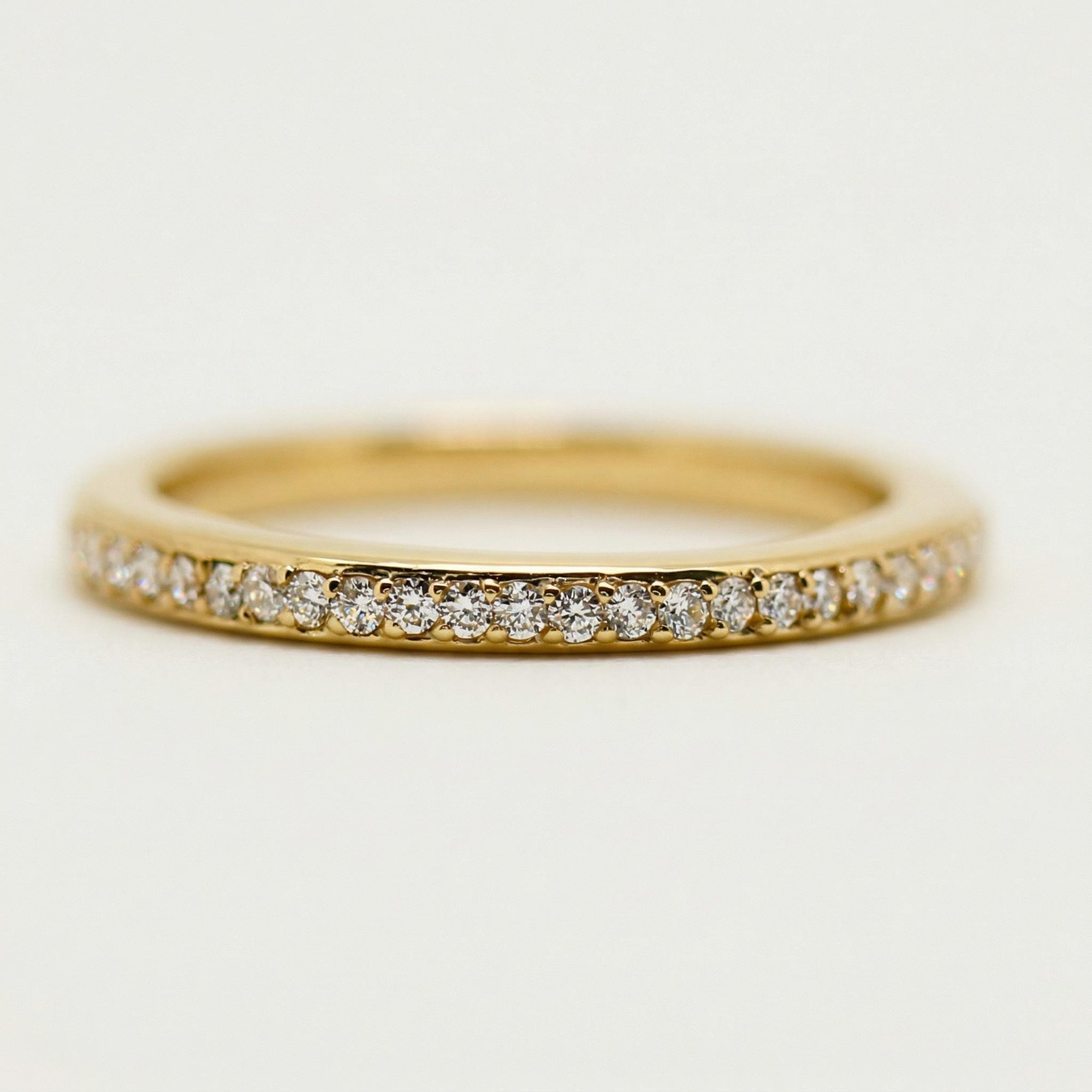 Half Eternity Diamond Wedding Band - Melt'm Jewelry