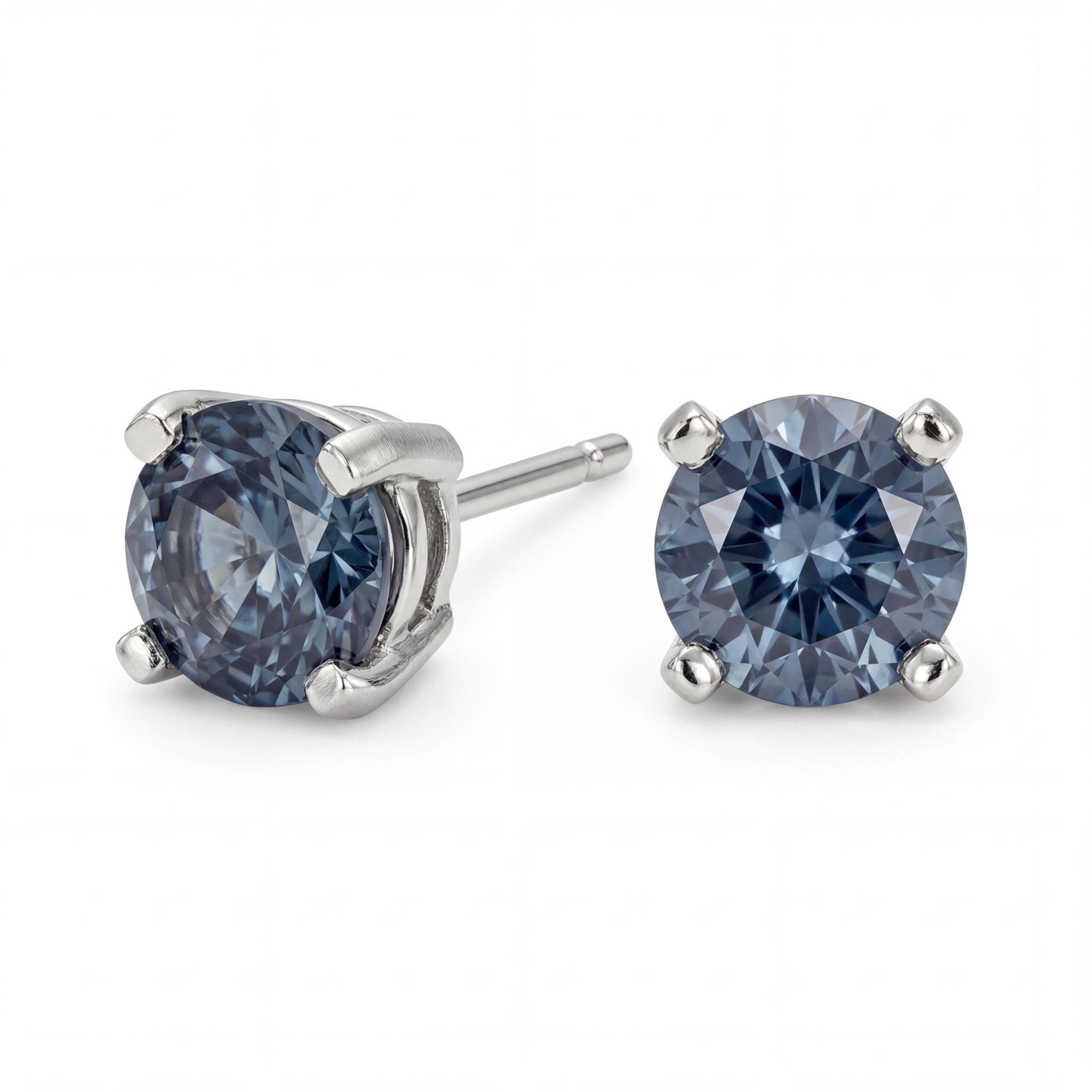 Blue Montana Sapphire Stud Earrings 14k Gold - Melt'm Jewelry