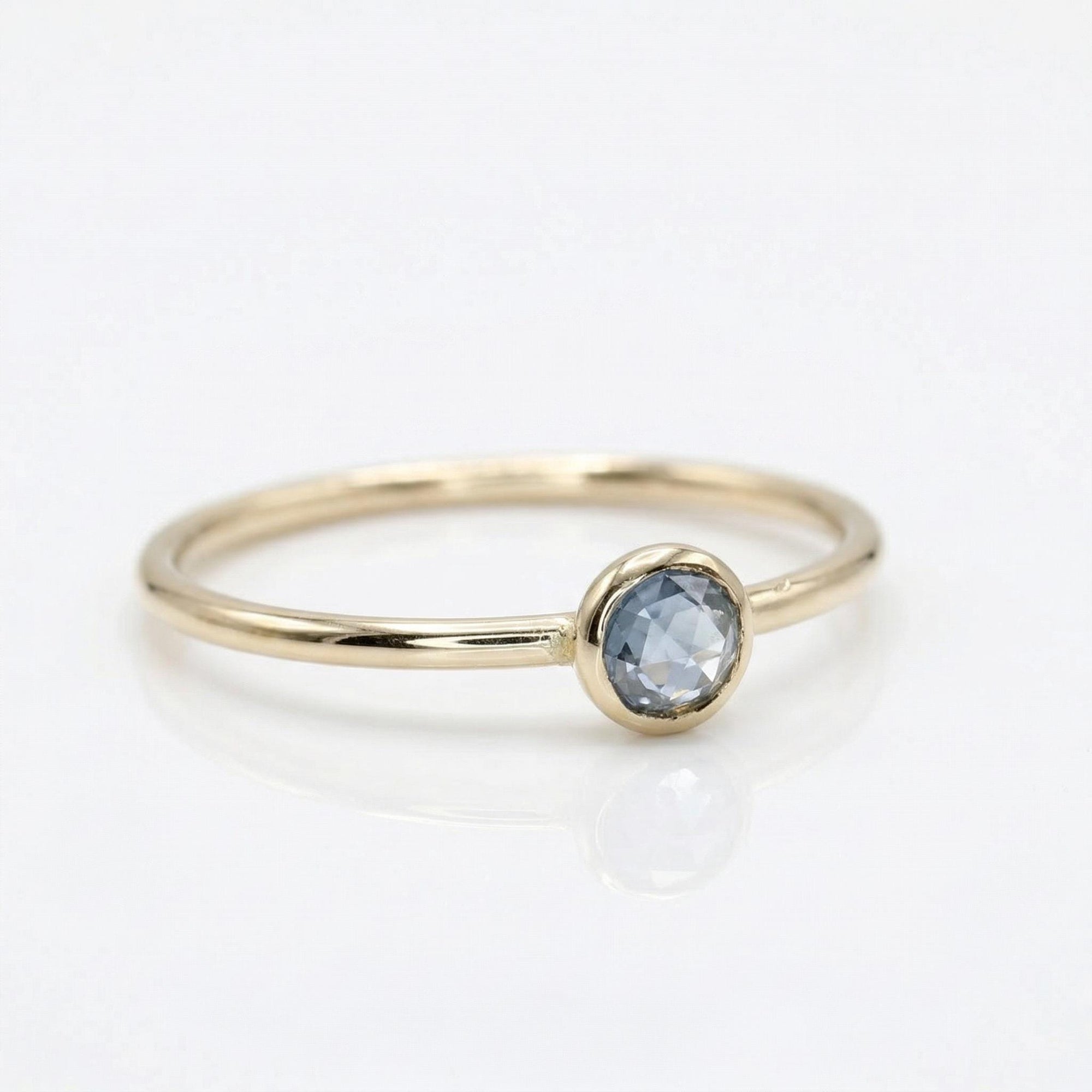 Teal Green Montana Sapphire Ring - Melt'm Jewelry