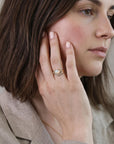 Ethiopian Opal Ring 14k Solid Gold – Diamond & Oval Opal Engagement Ring, Handmade October Birthstone Ring, Anniversary Gift for Her