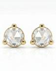 Rose Cut Diamond Earrings in 14k Gold - Melt'm Jewelry