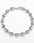 Sterling Silver 6.3 mm Puffy Mariner Chain Bracelet | Unisex Anchor Link