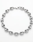 Sterling Silver 6.3 mm Puffy Mariner Chain Bracelet | Unisex Anchor Link - Melt'm Jewelry