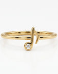 Genuine Diamond Music Note Ring - Melt'm Jewelry