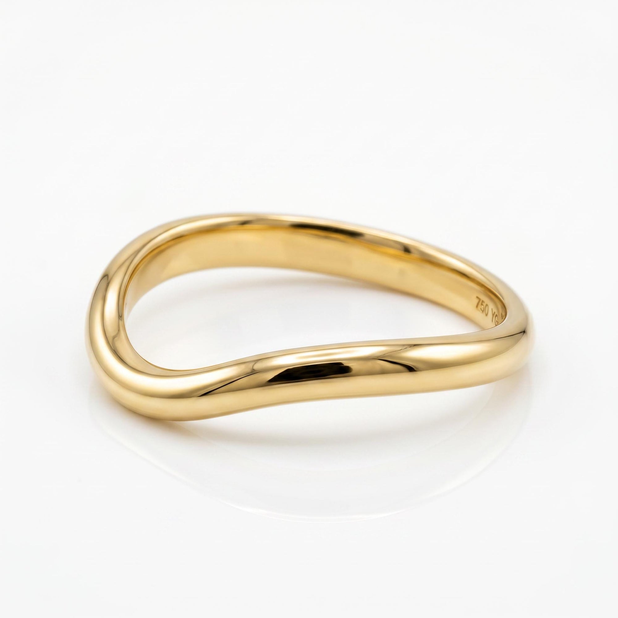 Wavy Wedding Band 14k Gold