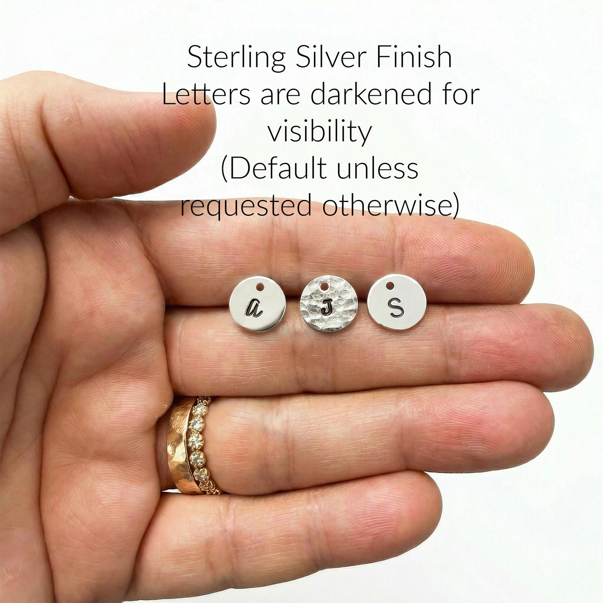 Initial Necklace Gold Filled or Sterling Silver, Personalized Jewelry - Melt'm Jewelry