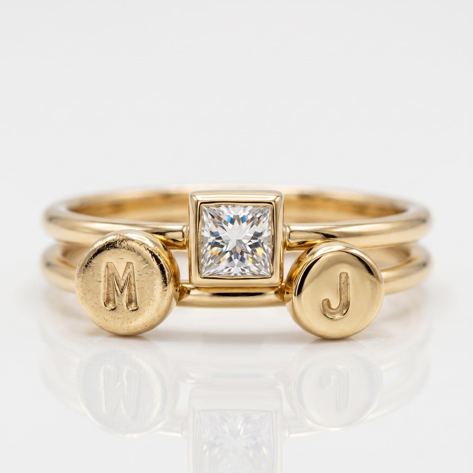 Princess Cut Diamond Engagement Ring - Melt'm Jewelry
