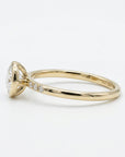 Aquamarine Engagement Ring in 14k Gold - Melt'm Jewelry