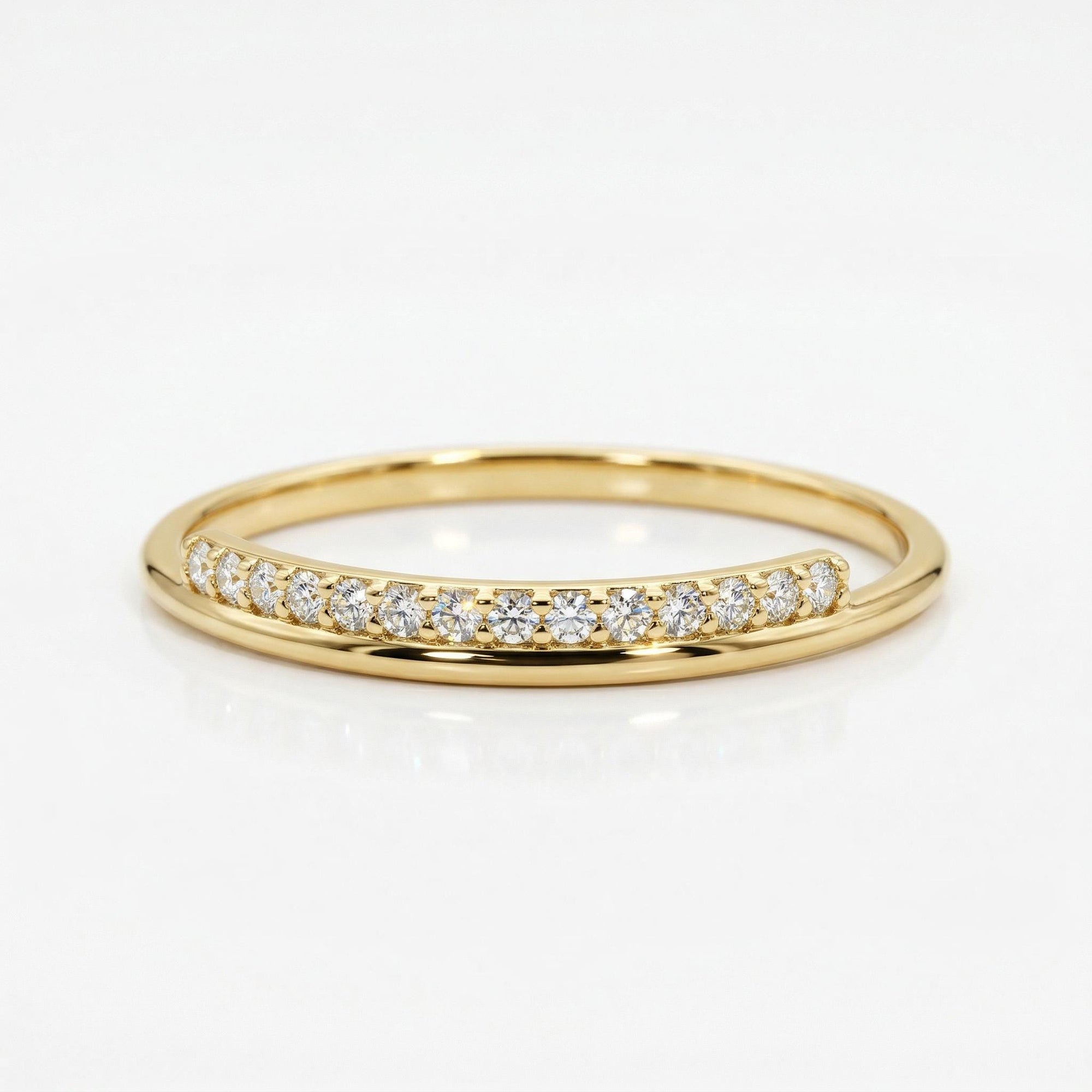 Diamond Wedding Band 14k Gold - Melt'm Jewelry