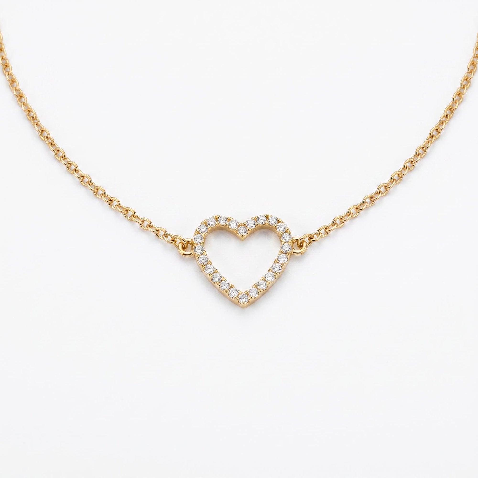 Diamond Heart Bracelet in 14k Gold - Melt'm Jewelry