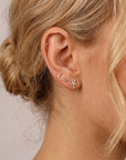 Ankh Flat Back Cartilage Earring 14k Solid Gold - Melt'm Jewelry