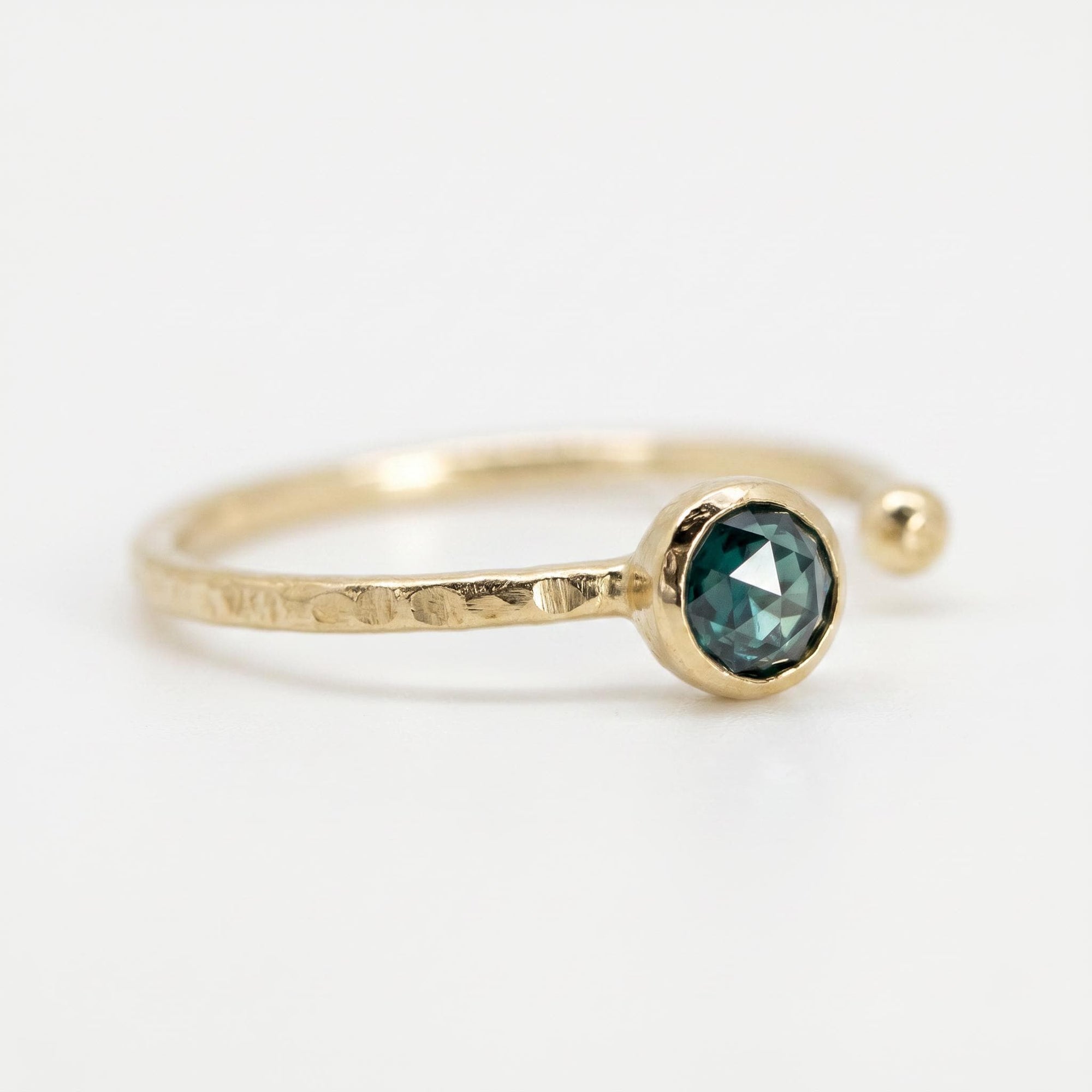 14k Gold Montana Sapphire Ring, September Birthday