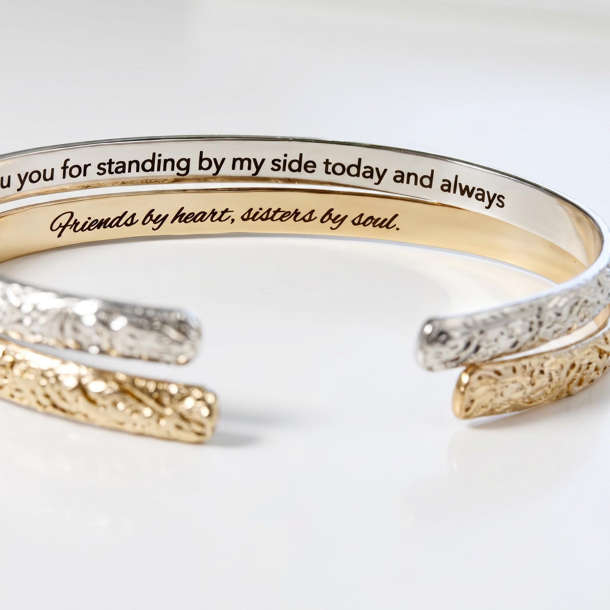 Open Cuff Message Bracelet Gold Filled or Sterling Silver Silver - Melt'm Jewelry
