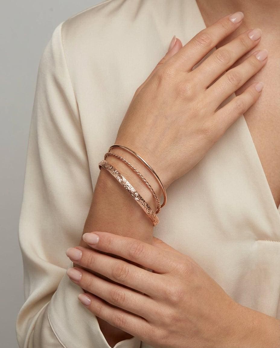 Open Cuff Message Bracelet Gold Filled or Sterling Silver Silver