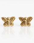 Butterfly Stud Earrings 14k Gold - Melt'm Jewelry
