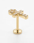 Ankh Flat Back Cartilage Earring 14k Solid Gold - Melt'm Jewelry