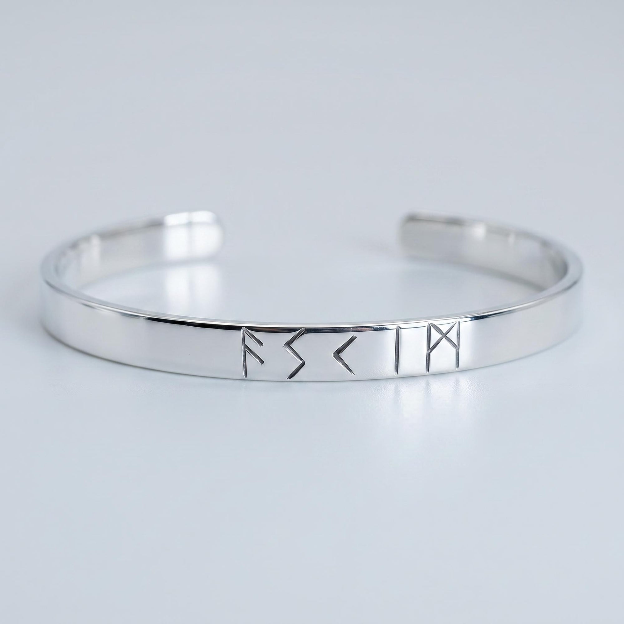Dad Gift, Men's Cuff Bracelet, Personalized Custom Rune Cuff Bracelet, Father's Day Gift