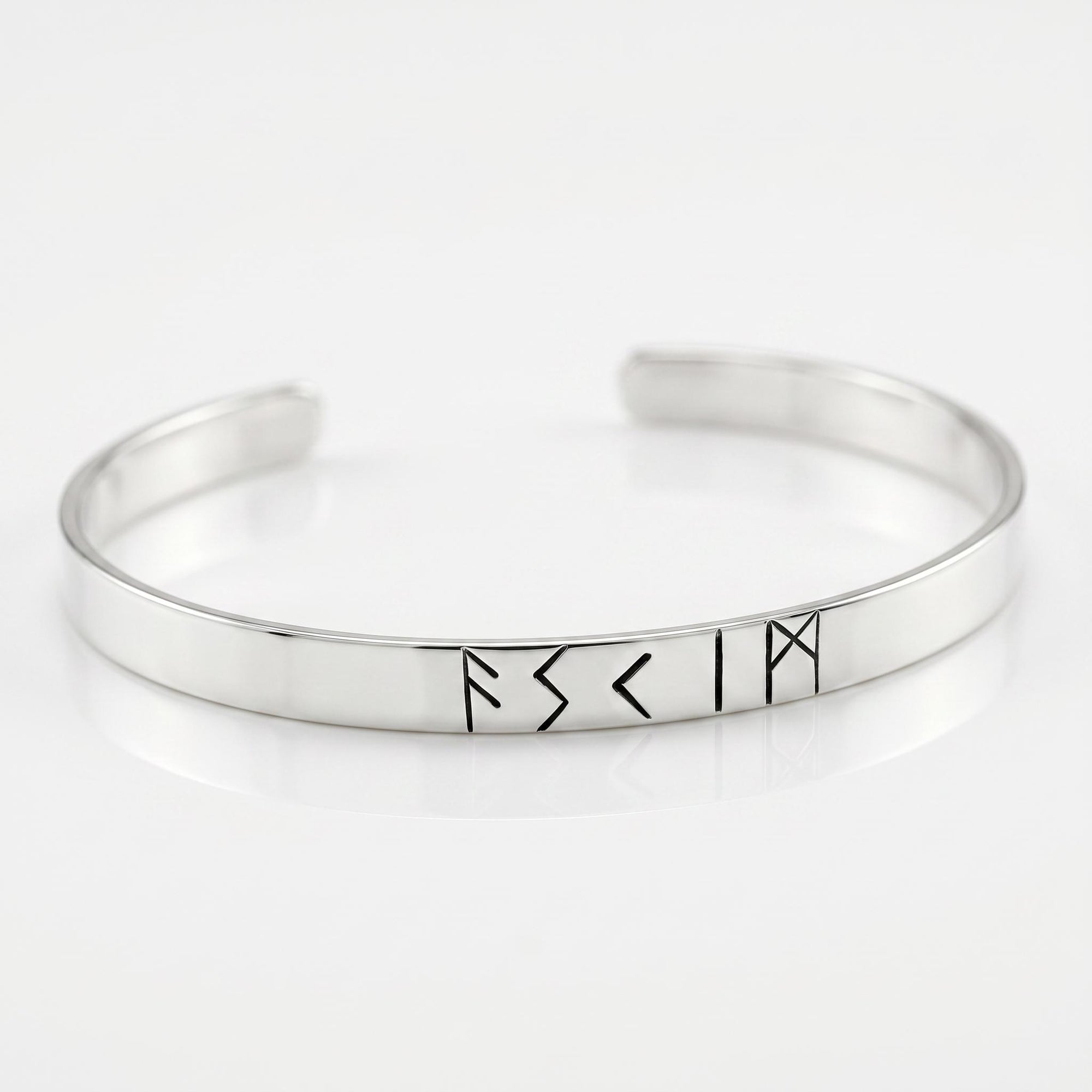 Dad Gift, Men's Cuff Bracelet, Personalized Custom Rune Cuff Bracelet, Father's Day Gift