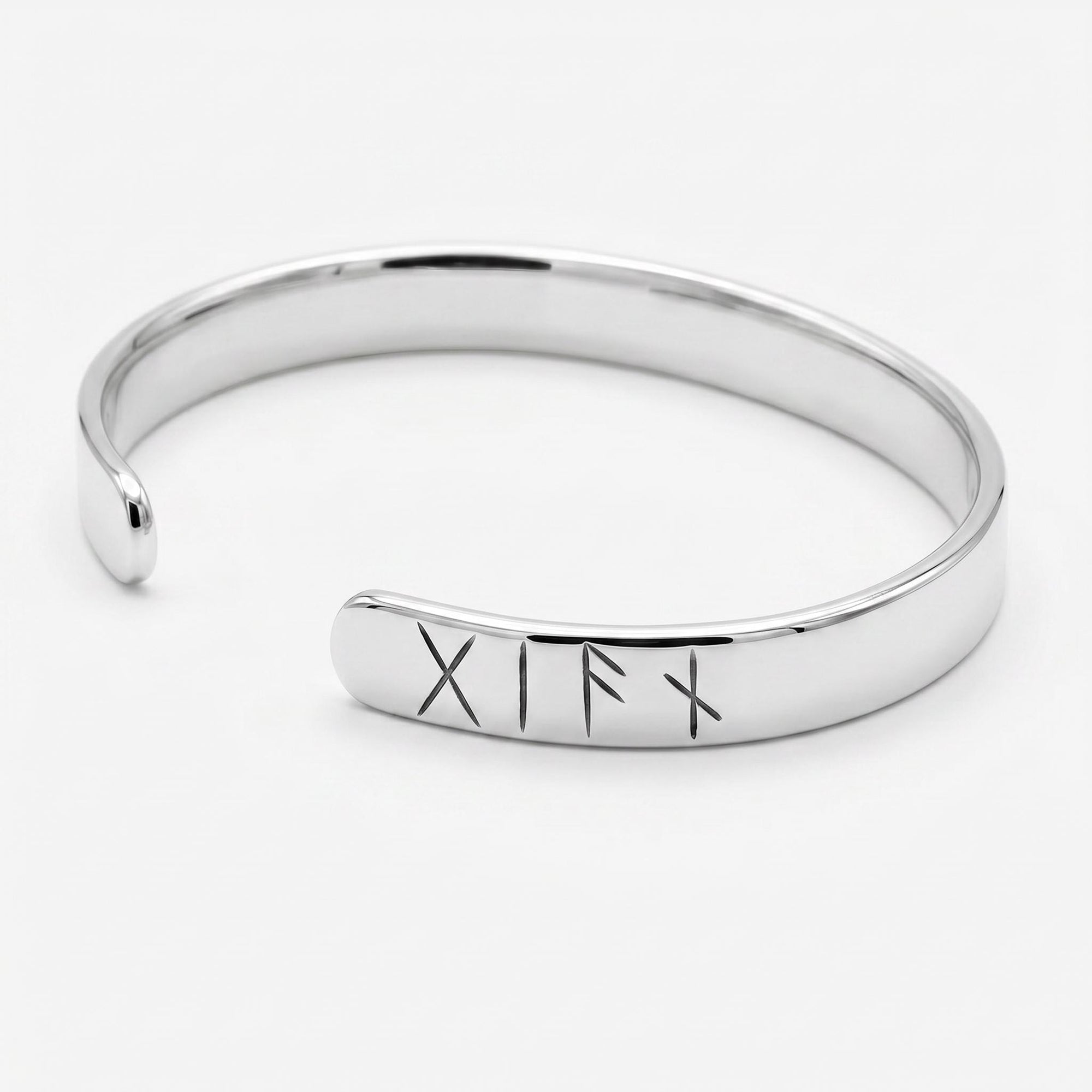 Dad Gift, Men's Cuff Bracelet, Personalized Custom Rune Cuff Bracelet, Father's Day Gift