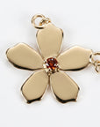 Sakura Necklace 14k Solid Gold, Cherry Blossom Charm Pendant - Melt'm Jewelry