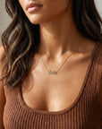 14K Solid Gold Diamond Name Necklace - Custom Personalized Jewelry - Melt'm Jewelry