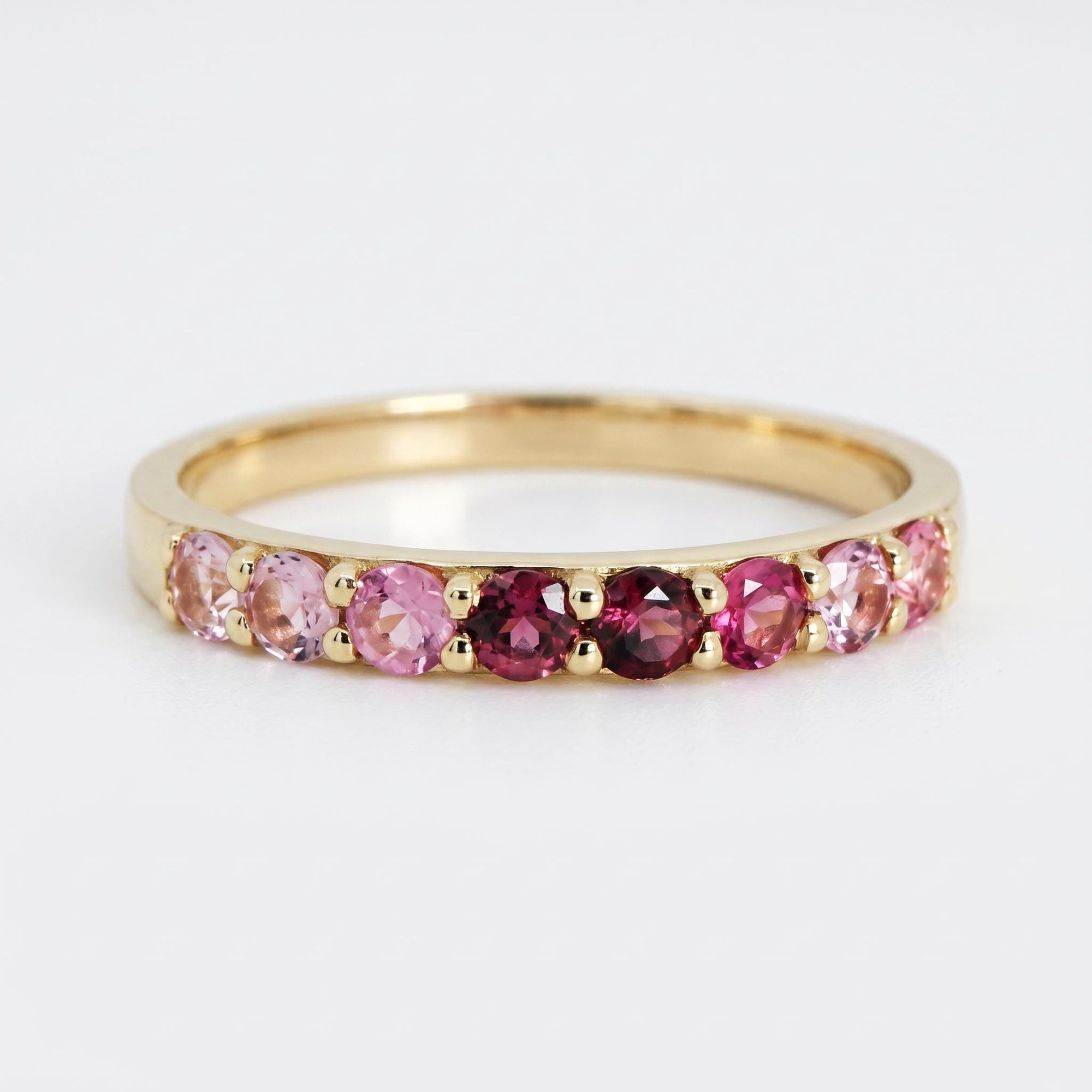 Ombre Ring Band in 14k Solid Gold - Melt'm Jewelry