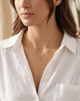 14k Gold Sapphire Evil Eye Necklace - Melt'm Jewelry