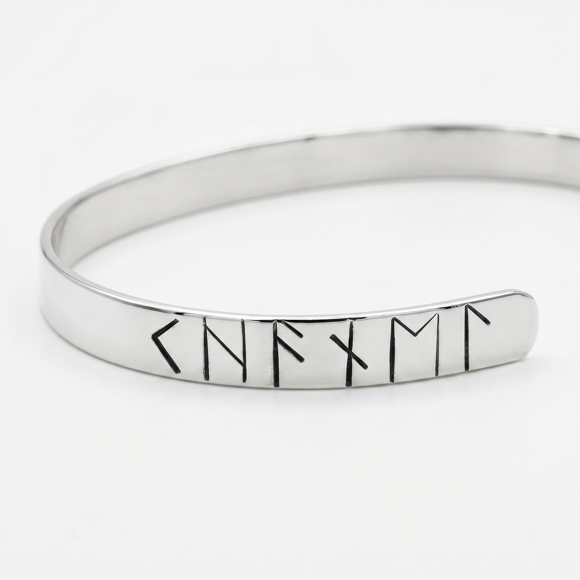 Dad Gift, Men's Cuff Bracelet, Personalized Custom Rune Cuff Bracelet, Father's Day Gift