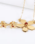 Sakura Cherry Blossom Earrings 14k Gold, with any Birthstone - Melt'm Jewelry